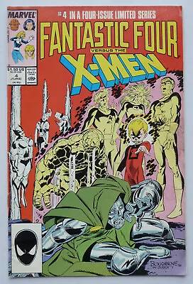 Buy Fantastic Four Vs The X-men #4 - Marvel Comics June 1987 F/VF 7.0 • 7.95£