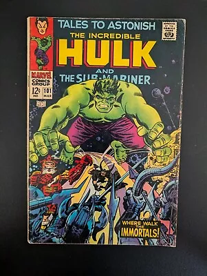 Buy Tales To Astonish #101 - VG- OWP - Hulk Sub Mariner - Last Issue In Run - 1968 • 15.53£