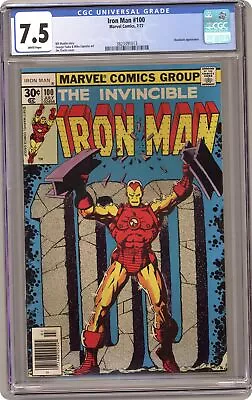 Buy Iron Man #100 CGC 7.5 1977 3823391013 • 85.43£