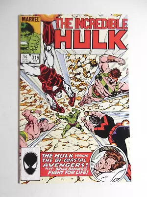 Buy Incredible Hulk #316 Vs. Avengers Bob Harris Hall Comic Book NICE • 10.09£