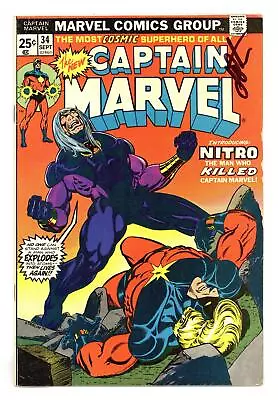 Buy Captain Marvel #34 FN- 5.5 1974 1st App. Nitro • 37.28£