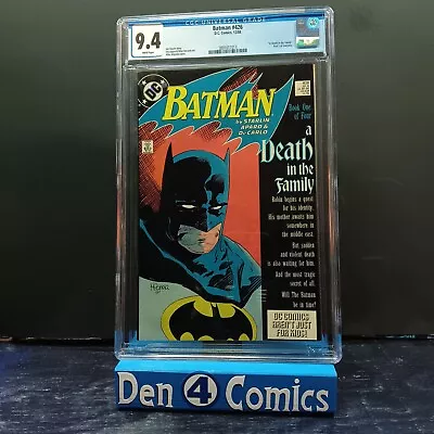 Buy Batman  #426 (12/88) CGC 9.4   A Death In The Family  Part One • 97.08£