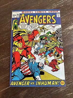 Buy The Avengers #95 (Marvel 1972) Kree Skrull War Part 7 VF- • 46.60£