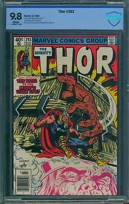 Buy Thor #293 🌟 CBCS 9.8 NEWSSTAND 🌟 Rare In Grade! Bronze Age Marvel Comic 1980 • 128.14£