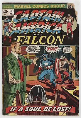 Buy Captain America 161 Marvel 1973 FR GD Falcon Doctor Faustus John Romita • 3.42£