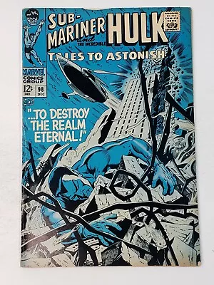 Buy Tales To Astonish 98  Sub-Mariner Hulk 1st Cameo Lord Seth Silver Age 1967 • 23.29£