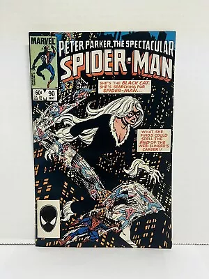 Buy Peter Parker The Spectacular Spider-Man 90 1984 2nd Appearance Black Costume • 19.41£