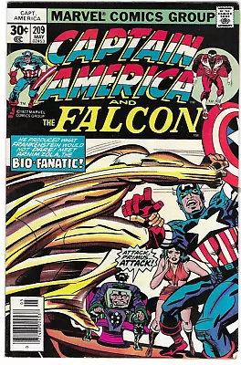 Buy Captain America  #209 : Marvel : 1977 : 1st Full App. & Origin Of Arnim Zola • 9.32£