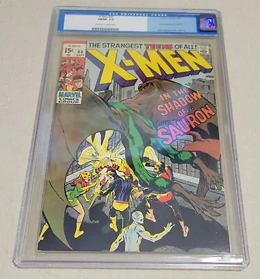 Buy X-Men #60 (1969) CGC 7.0  1st App. Sauron *Old Label Key WAY Undergraded Read! • 154.55£