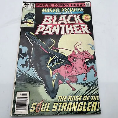 Buy MARVEL PREMIERE 53 FEATURING BLACK PANTHER VS KKK V 1 1st App HEWITT AVENGERS • 14.75£