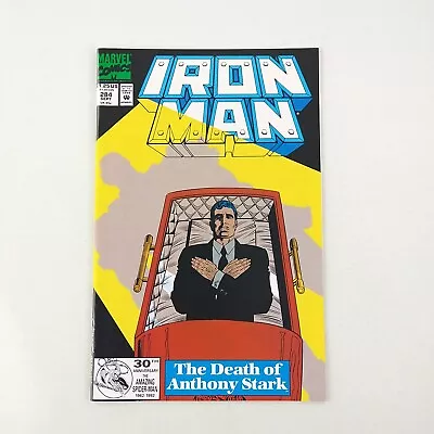 Buy Iron Man #284 Death Of Anthony Stark VF/NM (1992 Marvel Comics) • 3.10£