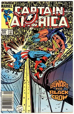 Buy Captain America (1968) #292 VF+ 8.5 Newsstand First Appearance Of Black Crow • 3.10£