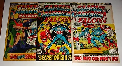 Buy Captain America & Falcon #150,155,156  Fine's 1972 • 21.85£