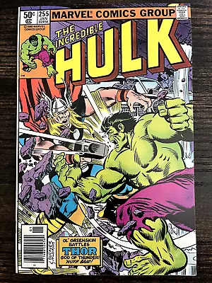 Buy INCREDIBLE HULK #255 NM (Marvel 1981) Thor Vs Hulk Battle HIGH GRADE NEWSSTAND • 19.41£