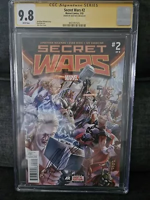 Buy SECRET WARS (2015) #2 - 1st App God Emperor Doom Alex Ross CGC 9.8 Sig Seris  • 130£