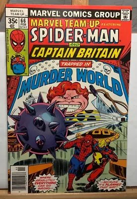 Buy Marvel Team-up #66 2nd Captain Britain & 1st Murder World Marvel Comics 1978 • 7.77£