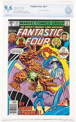 Buy Fantastic Four #217 (Marvel, 1980) NEWSSTAND CBCS 9.6 WP Dazzler Appearance Cgc • 57.47£