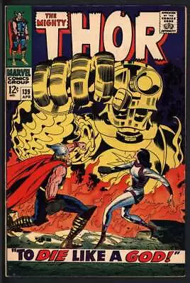 Buy Thor #139 7.5 // 1st Cover Appearance Of Sif Marvel Comics 1967 • 48.24£
