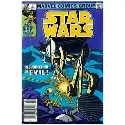 Buy Star Wars #51 Newsstand  - 1977 Series Marvel Comics VF+ [a! • 17.58£
