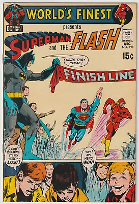 Buy World's Finest Comics #199 (Dec 1970, DC), FN-VFN (7.0), 3rd Superman/Flash Race • 79.21£
