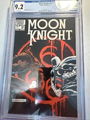 Buy Moon Knight #30 CGC 9.2 1983 Marvel Comics Werewolf (Jack Russel) App • 35.72£