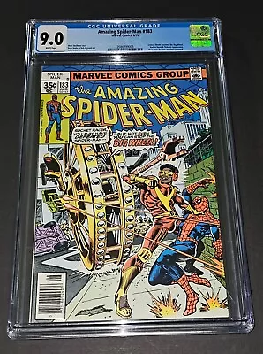 Buy Amazing Spider-Man #183 CGC 9.0 White Pages 1978 - Rocket Racer, Big Wheel Cover • 38.83£
