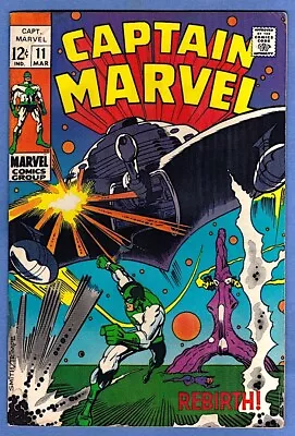 Buy CAPTAIN MARVEL #11 Rebirth! 1968 Marvel • 11.64£