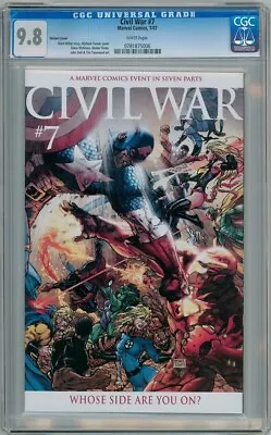 Buy Civil War #7 Michael Turner Retail Variant Cgc 9.8 Mark Millar Marvel Comics • 49.95£