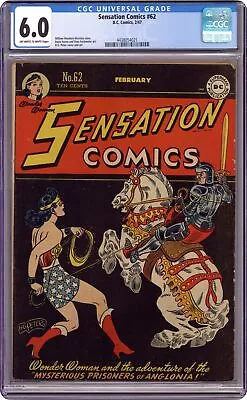 Buy Sensation Comics #62 CGC 6.0 1947 4438054021 • 1,133.85£