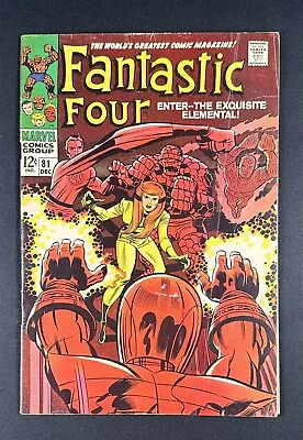 Buy Fantastic Four #81 Silver Age Superhero Vintage Marvel Comic 1968 FN+ • 34.95£