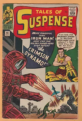 Buy Tales Of Suspense #46 - 1st App Crimson Dynamo - Iron Man - OWP  - VG+ (4.5) • 97.04£