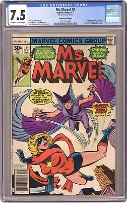 Buy Ms. Marvel Mark Jewelers #9MJ CGC 7.5 Newsstand 1977 4127418006 • 85.43£