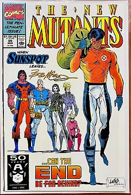 Buy New Mutants #99 (1991) In NM Condition (signed By Bob McLeod) W/COA!! • 11.64£