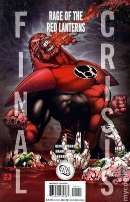 Buy Final Crisis Rage Of The Red Lanterns 1B Davis Atrocitus VF 8.0 2008 Stock Image • 7.46£