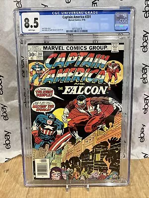 Buy Captain America & Falcon #201 - Cgc 8.5 1976! Jack Kirby & Frank Giacoia Cvr! • 50.44£