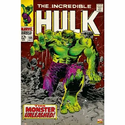 Buy MARVEL COMIC BOOK COVER POSTER THE INCREDIBLE HULK #105 24x36 NEW FREE SHIPPING • 13.97£