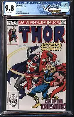 Buy Marvel Thor 330 4/83 FANTAST CGC 9.8 White Pages • 162.31£