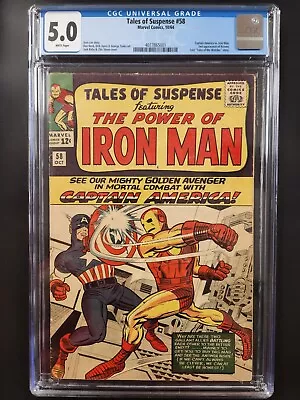 Buy Tales Of Suspense #58 1964 CGC 5.0 • 154.55£