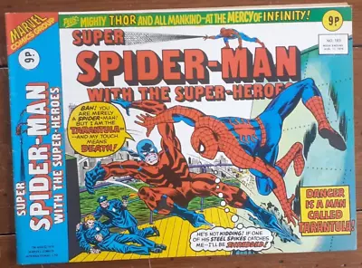 Buy Super Spider-man With The Super-heroes 183, Marvel Uk Weekly, 11 August 1976, Vg • 3.99£