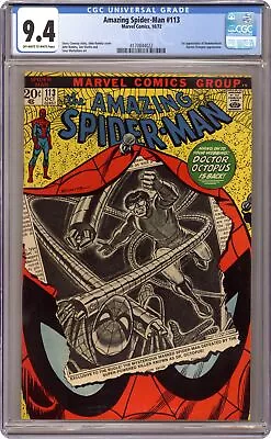Buy Amazing Spider-Man #113 CGC 9.4 1972 4170844022 • 380.54£