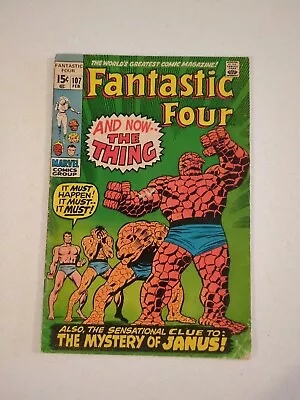 Buy Fantastic Four #107 (1971) FN 1st Nega-Man, 2nd Annihilus, Agatha Harkness Key  • 10.86£