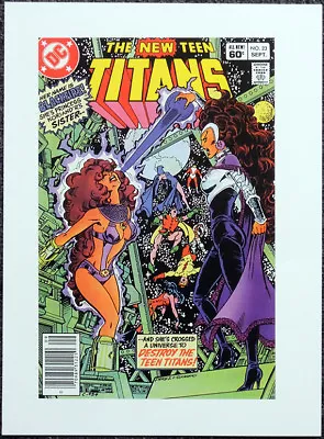 Buy The New Teen Titans Starfire & Blackfire Poster Page . 1982 . Dc Comics G17 • 7.99£