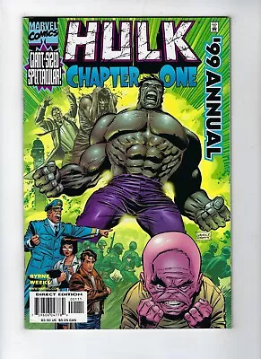 Buy INCREDIBLE HULK '99 ANNUAL (Chapter One, John Byrne Story/cvr. 1999) NM- • 3.95£