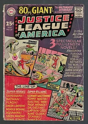 Buy Dc Comics Justice League America 39 VG 4.0 80 Page Giant Flash Wonder Woman • 23.99£
