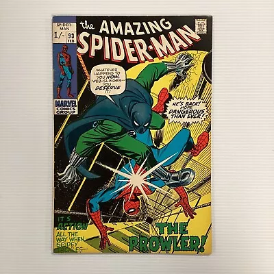 Buy Amazing Spider-man #93 VG/FN 1970 Pence Copy • 36£