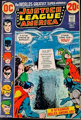 Buy Justice League Of America #103 Vg 1972 Phantom Stranger Dc / Marvel Crossover ! • 9.99£