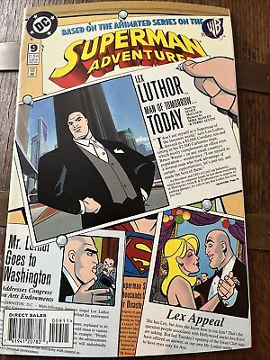 Buy Superman Adventures #9 1997 Animated Low Print Run DC COMICS • 1.25£
