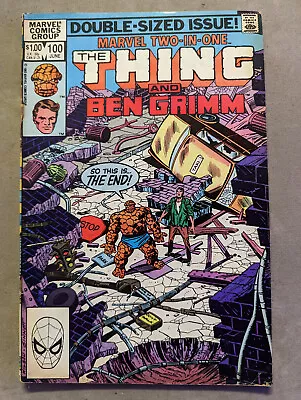 Buy Marvel Two-In-One #100, Marvel Comics, 1983, The Thing, Last Issue, FREE UK POST • 5.99£