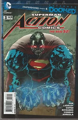 Buy Dc Comics Action Comics Annual #3 (2014) New 52 1st Print Vf+ • 3.95£