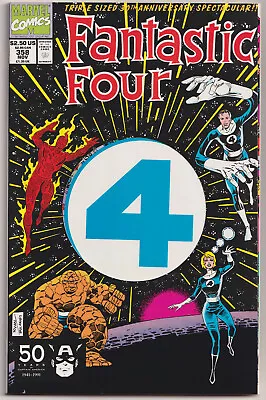Buy Fantastic Four 358 NM+ 9.6 Marvel 1991 1st App Paibok Power Skrull Die Cut • 15.53£